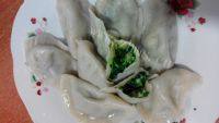 自己做的韭菜虾仁水饺