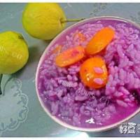 橘香紫薯粥
