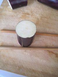 家庭版菊花茄子做法图解1)