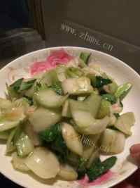 美味的炒青菜做法图解4)