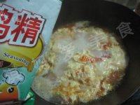 诱人西红柿鸡蛋汤面做法图解11)