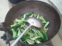 肉炒油菜做法图解4)