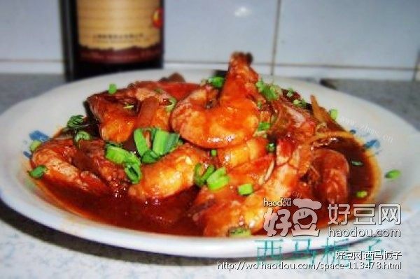 红酒焖大虾