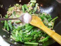 家常菜肉丝炒豇豆做法图解7)