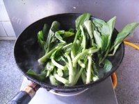 家常菜白灼菜心做法图解4)