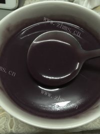 营养丰富的紫薯米糊做法图解5)