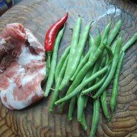 常吃不腻的四季豆炒肉做法图解1)
