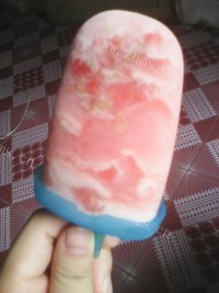 好吃的奶油西瓜冰棍做法图解6)
