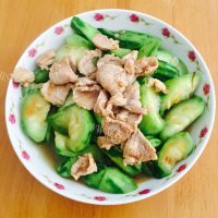 肉片炒圣瓜