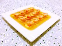 自制水晶日本豆腐虾仁做法图解8)