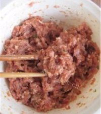 自制肉末烧饼做法图解5)