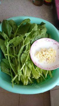 家常菜蒜蓉菠菜做法图解1)