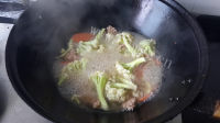 好吃的肉末有机花菜做法图解7)