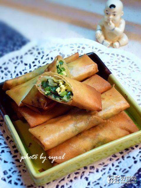 韭菜鸡蛋春卷