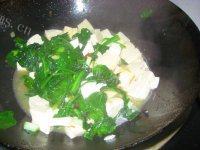 「美味可口」青菜豆腐做法图解7)