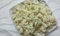 自制肉炒菜花做法图解1)