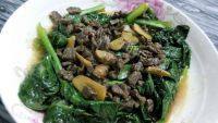 美味菜心牛肉粒做法图解10)