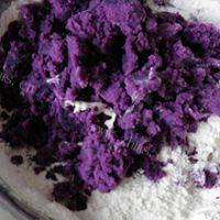 自制紫薯玫瑰花馒头的做法图解五