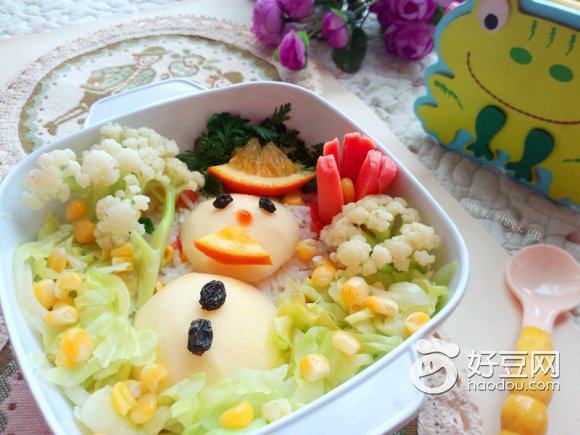 雪人炒饭便当