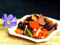 家常菜胡萝卜炒肉片