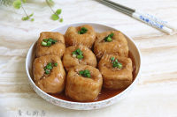 美味的油豆腐塞肉