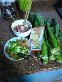 家常菜芥兰炒牛肉做法图解1)