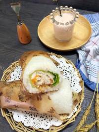 糯米饭卷做法图解9)