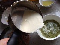 家常抹茶红豆冰淇淋做法图解4)