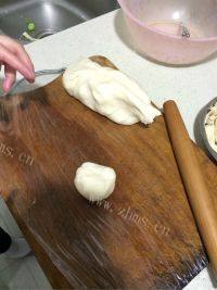 自创加蔬菜烫面饼做法图解5)