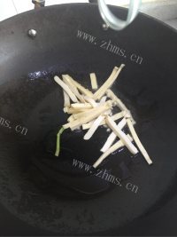 家常菜芦蒿炒香干做法图解3)
