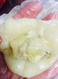 自制榴莲糯米糍做法图解7)