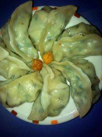 自己做的韭菜饺子