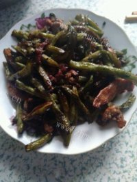 好吃的豆角炒肉做法图解5)