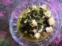 色香味浓的石榴红炖豆腐（咸菜）做法图解15)