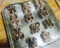 美味的紫薯蝴蝶酥做法图解9)