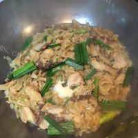 可口包菜干焖肉做法图解7)