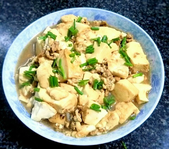 美味的肉末豆腐