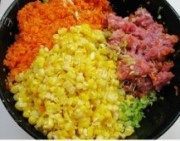 美味的玉米冰花锅烙做法图解3)