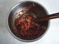 美味的鲜肉千层饼做法图解4)