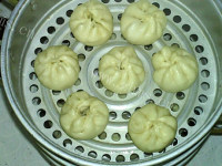 迷之香菜鲜肉包做法图解13)