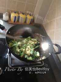 家常菜秋葵炒鸡蛋做法图解9)