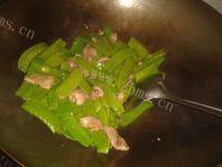 「自创」荷兰豆炒肉做法图解4)