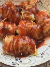 美味的茄汁白菜酿做法图解6)