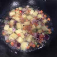 素咖喱饭做法图解3)