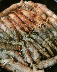 美味的羊肉卷金针菇做法图解7)