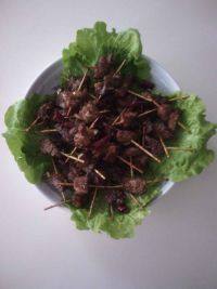 自制香辣牙签肉