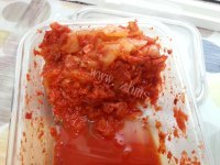 快餐鸡蛋辣白菜炒饭做法图解2)