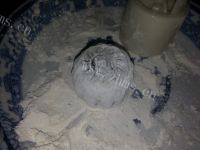美味的紫薯冰皮月饼做法图解9)