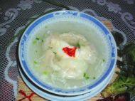 自己做的莲藕水饺