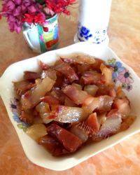 家常的蒸腊肉